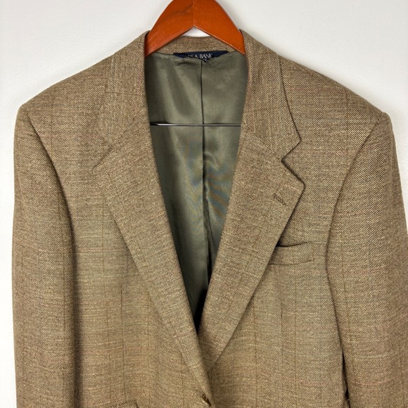Jos. A. Bank Other - Jos. A. Bank Executive Collection Brown Wool Blend Blazer Jacket - Size 43 R